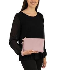 LESAC ROBERTA Dollar-Clutch aus Leder tausendjähriges Rosa - Damentaschen - 4