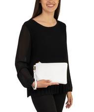 LESAC ROBERTA Dollar-Clutch aus Leder optisches Weiß - Damentaschen - 4