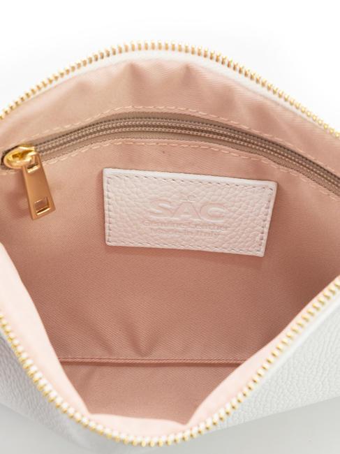 ROBERTA Dollar-Clutch aus Leder optisches Weiß - Damentaschen