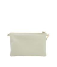 LESAC CLAUDIA Dollar-Clutch aus Leder mit Schultergurt arktisches Blaugrün - Damentaschen - 3