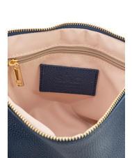 LESAC CLAUDIA Dollar-Clutch aus Leder mit Schultergurt Jeans - Damentaschen - 7