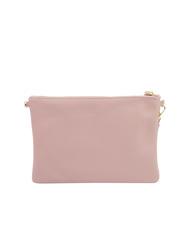 LESAC CLAUDIA Dollar-Clutch aus Leder mit Schultergurt tausendjähriges Rosa - Damentaschen - 3