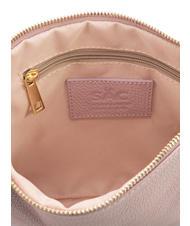 LESAC CLAUDIA Dollar-Clutch aus Leder mit Schultergurt tausendjähriges Rosa - Damentaschen - 7