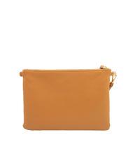 LESAC CLAUDIA Dollar-Clutch aus Leder mit Schultergurt dunkles Leder - Damentaschen - 3