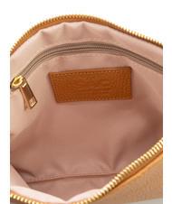 LESAC CLAUDIA Dollar-Clutch aus Leder mit Schultergurt dunkles Leder - Damentaschen - 7