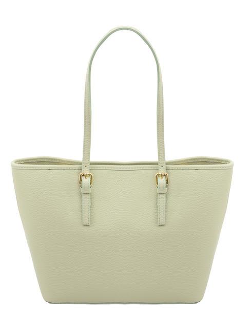 CHIARA Dollar-Shopper-Tasche aus Leder arktisches Blaugrün - Damentaschen