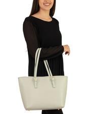 LESAC CHIARA Dollar-Shopper-Tasche aus Leder arktisches Blaugrün - Damentaschen - 4