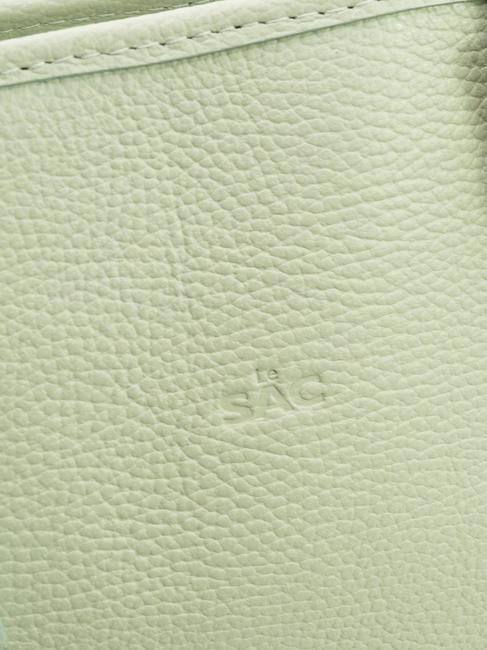 CHIARA Dollar-Shopper-Tasche aus Leder arktisches Blaugrün - Damentaschen