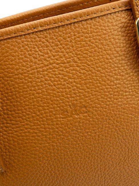 CHIARA Dollar-Shopper-Tasche aus Leder dunkles Leder - Damentaschen