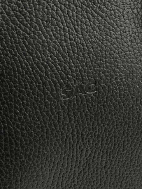 MARTINA Dollar-Shopper-Tasche aus Leder Schwarz - Damentaschen