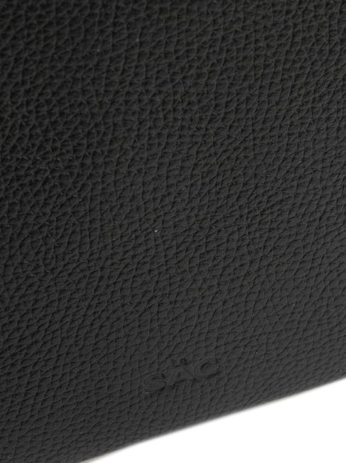 ROBERTA Dollar-Clutch aus Leder Schwarz - Damentaschen