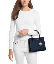 MICHAEL KORS MERCER Handtasche mit Schultergurt aus Leder Marine - Damentaschen - 3