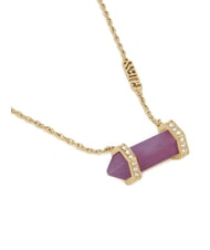 GUESS GOOD VIBES Halskette mit Stein Gelbgold/Amethyst - Halsketten - 2