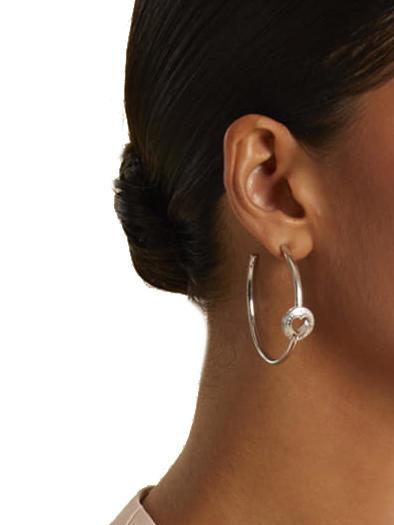 ROLLING HEARTS Creolen gelbes Gold - Ohrringe