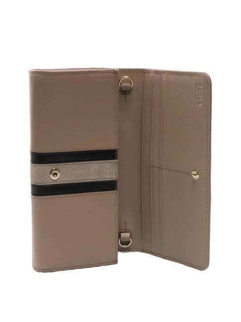 SIRENA Geldb&ouml;rse mit Kette Graut&ouml;ne - Brieftaschen Damen