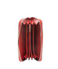 PIQUADRO MUSE Gro&szlig;e Lederbrieftasche mit umlaufendem Rei&szlig;verschluss ROT - Brieftaschen Damen - 2