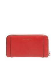 PIQUADRO MUSE Gro&szlig;e Lederbrieftasche mit umlaufendem Rei&szlig;verschluss ROT - Brieftaschen Damen - 3