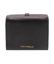 COCCINELLE CHERRY Mini-Geldbörse aus Leder Schwarz - Brieftaschen Damen - 4