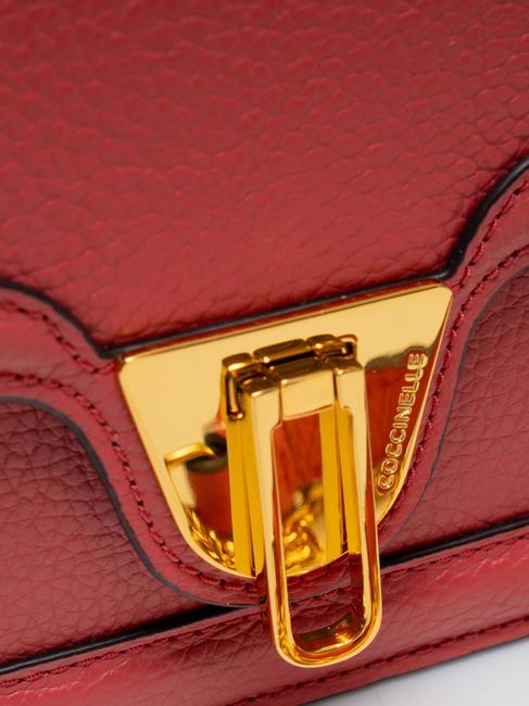 NEW MARVIN TWIST Mikro-Umhängetasche aus Leder Preiselbeeren - Damentaschen