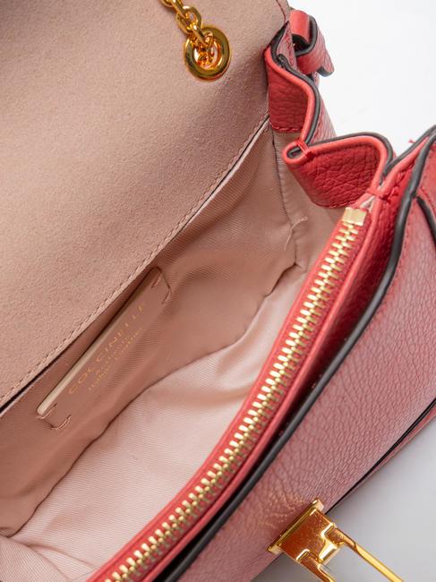 NEW MARVIN TWIST Mikro-Umhängetasche aus Leder Preiselbeeren - Damentaschen