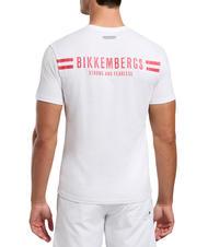 BIKKEMBERGS VERTICAL STRIPES Baumwoll t-shirt Weiß - Herren-T-Shirts - 2