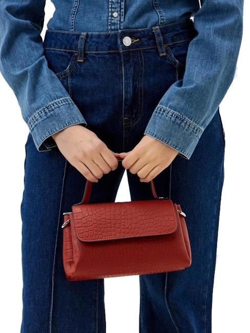 BIGNE Kleine Tasche aus Kokosleder Backstein - Damentaschen