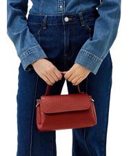 TOSCA BLU BIGNE Kleine Tasche aus Kokosleder Backstein - Damentaschen - 4