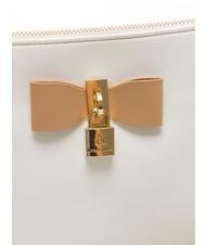 L'ATELIER DU SAC LA LA LAND Flache Schulter-Clutch weiß/braun - Damentaschen - 3