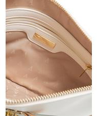 L'ATELIER DU SAC LA LA LAND Flache Schulter-Clutch weiß/braun - Damentaschen - 5