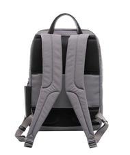 PIQUADRO KLOUT Rucksack aus Leder und Stoff, 15,6-Zoll-PC-Halterung - PC-Rucksäcke