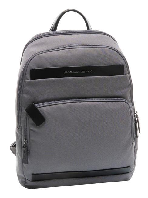 KLOUT Rucksack aus Leder und Stoff, 15,6-Zoll-PC-Halterung grau2 - PC-Rucksäcke