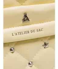 L'ATELIER DU SAC REBECCA Gesteppter Rucksack helle Limette - Damentaschen - 3