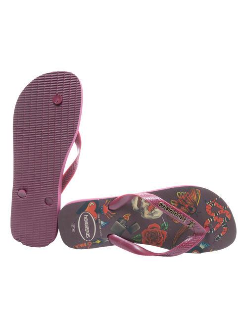 TOP TRIBO Flip Flops violetter Boden - Herrenschuhe
