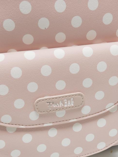 LADY Gepunkteter Rucksack mit Schal sand/weiß - Damentaschen