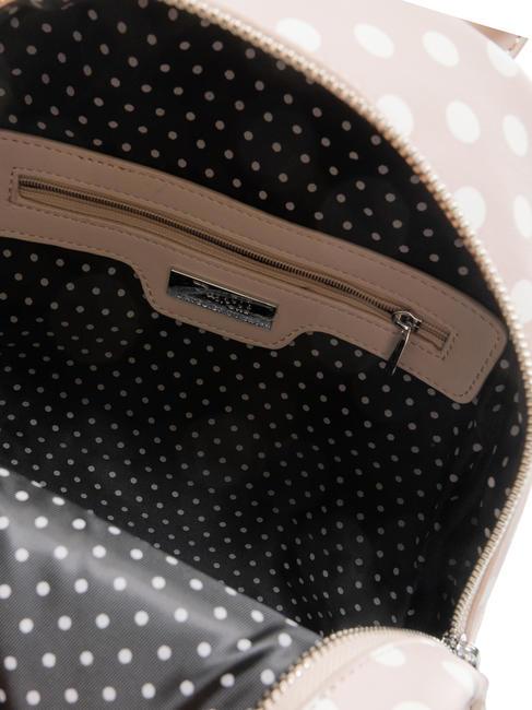 LADY Gepunkteter Rucksack mit Schal sand/weiß - Damentaschen