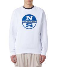 NORTH SAILS N|S LOGO Sweatshirt aus Baumwolle mit Rundhalsausschnitt Weiß - Sweatshirts Herren - 2
