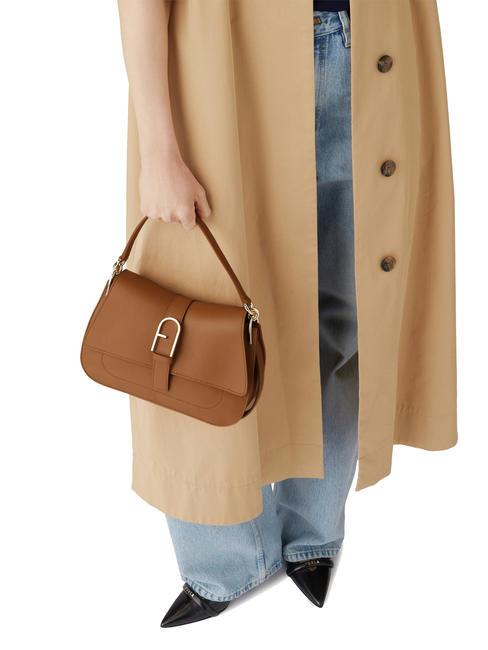 FLOW M M Lederhandtasche Brandy - Damentaschen