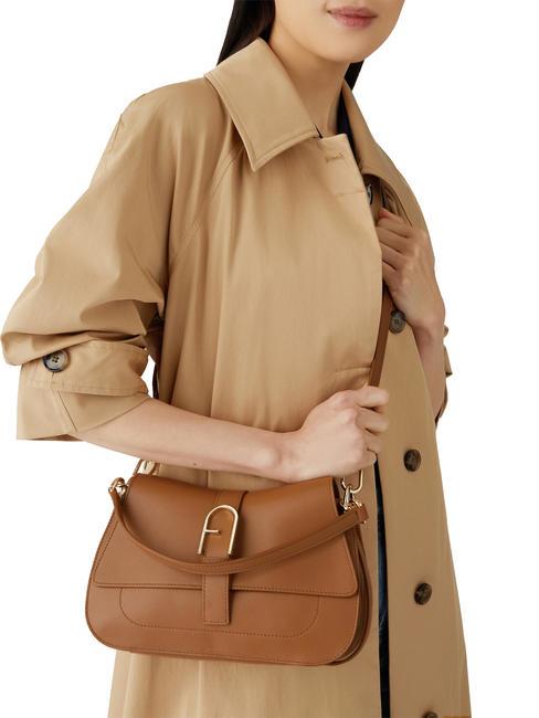 FLOW M M Lederhandtasche Brandy - Damentaschen