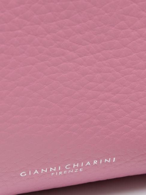 MIA Tasche aus gehämmertem Leder mit Schultergurt Rosa-Natur - Damentaschen