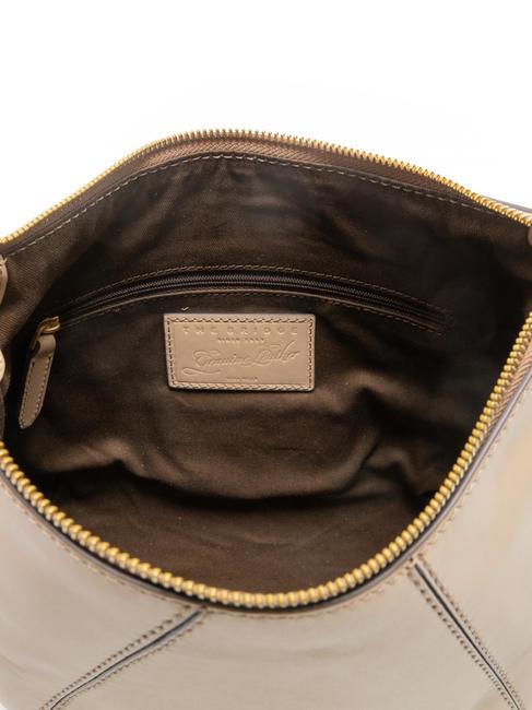 BRIGIDA Umhängetasche aus Leder natürliche Abk. Gold - Damentaschen