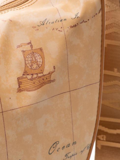 GEO CLASSIC Große halbmondförmige Schultertasche NATÜRLICH - Damentaschen