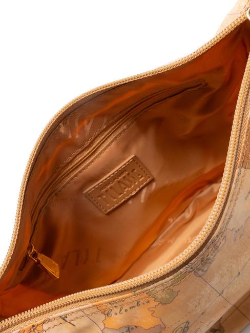 GEO CLASSIC Große halbmondförmige Schultertasche NATÜRLICH - Damentaschen