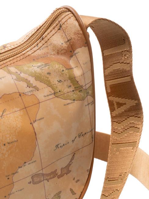 GEO CLASSIC Kleine halbmondförmige Umhängetasche NATÜRLICH - Damentaschen