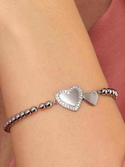 LOVE Armband mit Anh&auml;nger SILBER - Armb&auml;nder
