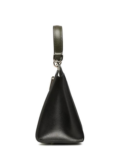 1927 Mini-Handtasche aus Leder Perle und+Schwarz+Salbei c - Damentaschen