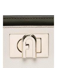 FURLA 1927 Mini-Handtasche aus Leder Perle und+Schwarz+Salbei c - Damentaschen - 4