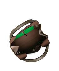 FURLA GILDA Einkaufstasche aus Roma- und St eracle-Kalbsleder salbei c+greige - Damentaschen - 5