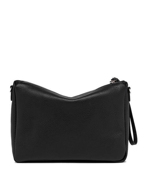 NORA POUCH Ledertasche mit Schultergurt Schwarz - Damentaschen