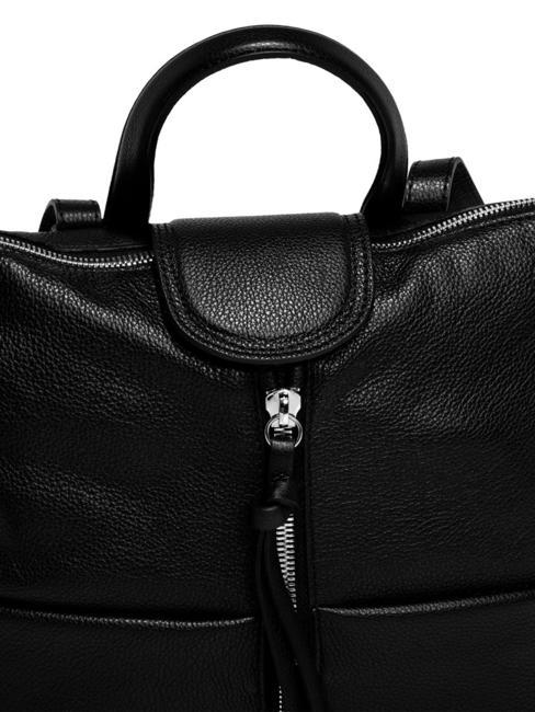 GIADA Lederrucksack f&uuml;r Damen Schwarz - Damentaschen
