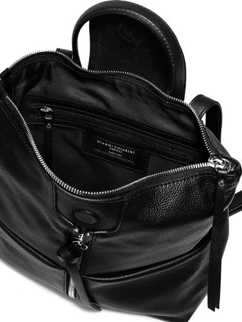 GIADA Lederrucksack f&uuml;r Damen Schwarz - Damentaschen
